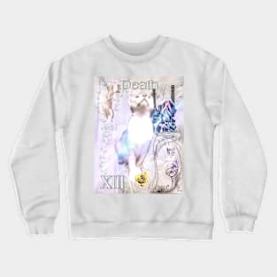 Death Tarot Card from Hazard Cats Tarot Crewneck Sweatshirt